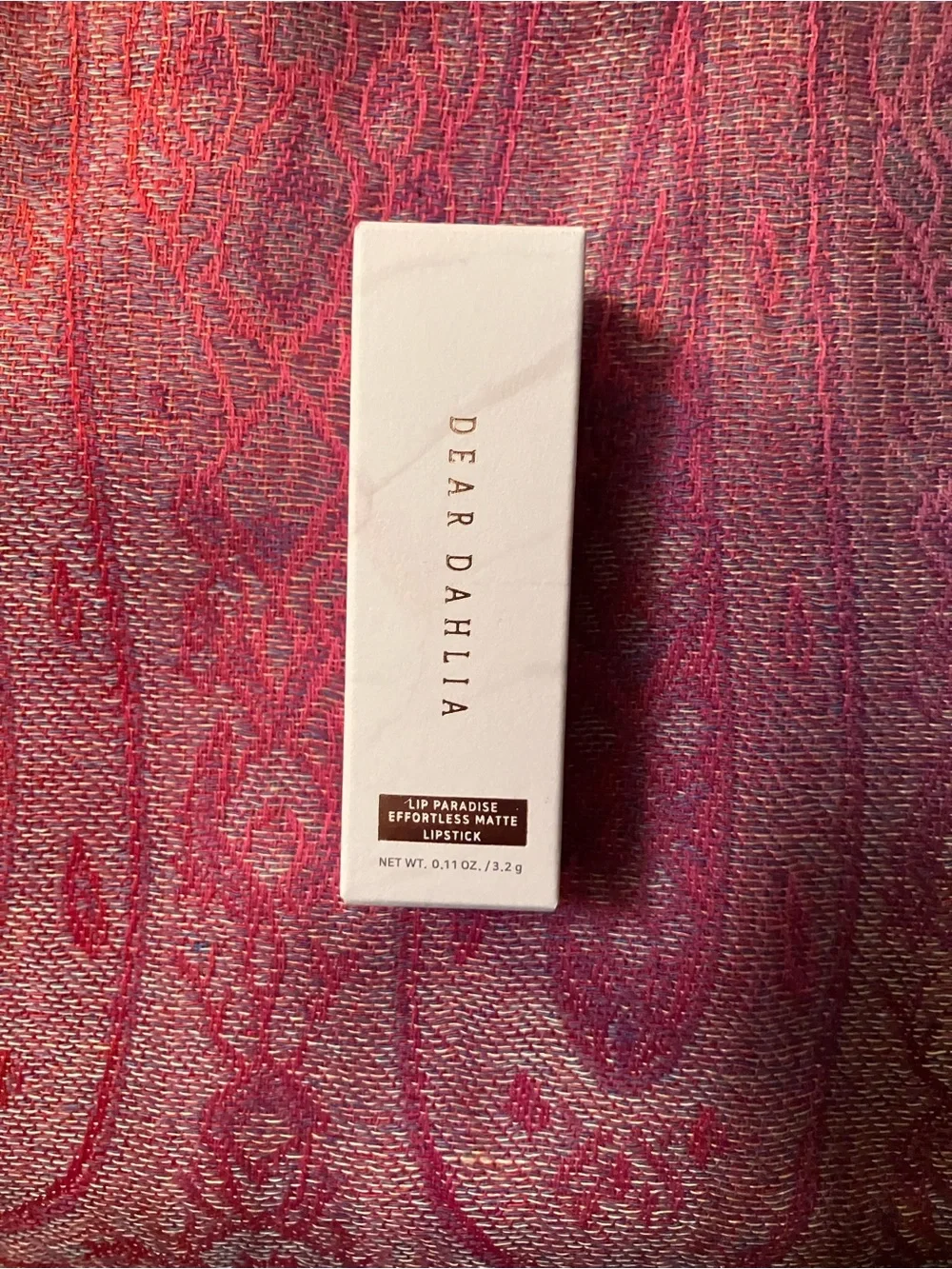 Dear Dahlia Lipstick in Monica - a deep rose pink